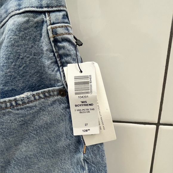 Aritzia - Denim Forum 90s Boyfriend High Rise Loose Jeans 30L - Picture 2 of 3